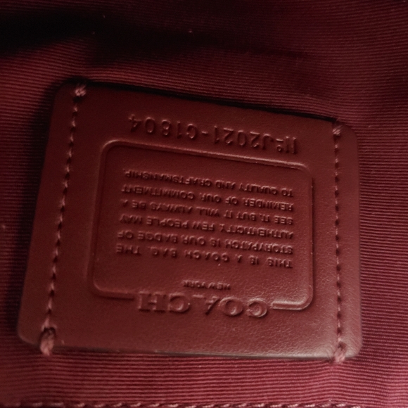 Red coach backpack - Picture 5 of 9